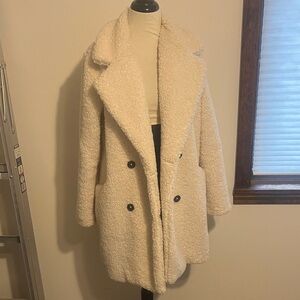 Nine West Cream Teddy Jacket